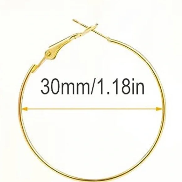 Upcycled Gold LV Louis Vuitton Stamped Charm Hoop Earrings - Picture 7 of 13